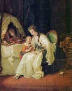 Johann Heinrich Wilhelm Tischbein Familienszene oil painting
